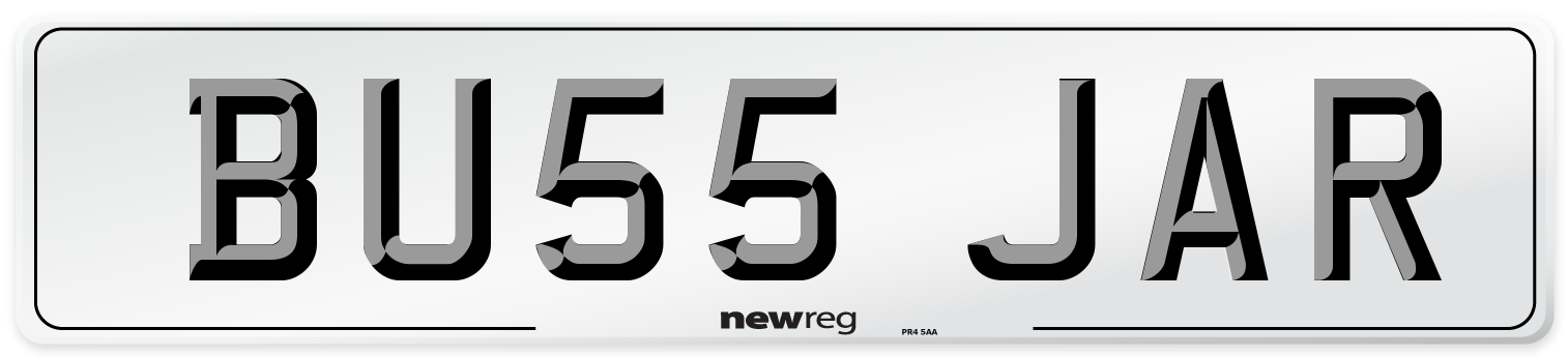 BU55 JAR Number Plate from New Reg
